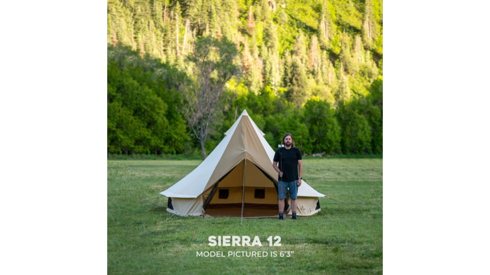 TETON Sports Sierra Canvas Tent, 6 Person, Brown, 2012