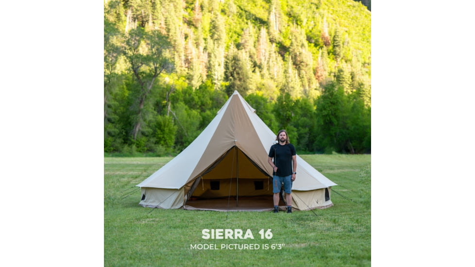 TETON Sports Sierra Canvas Tent, 8 Person, Brown, 2013