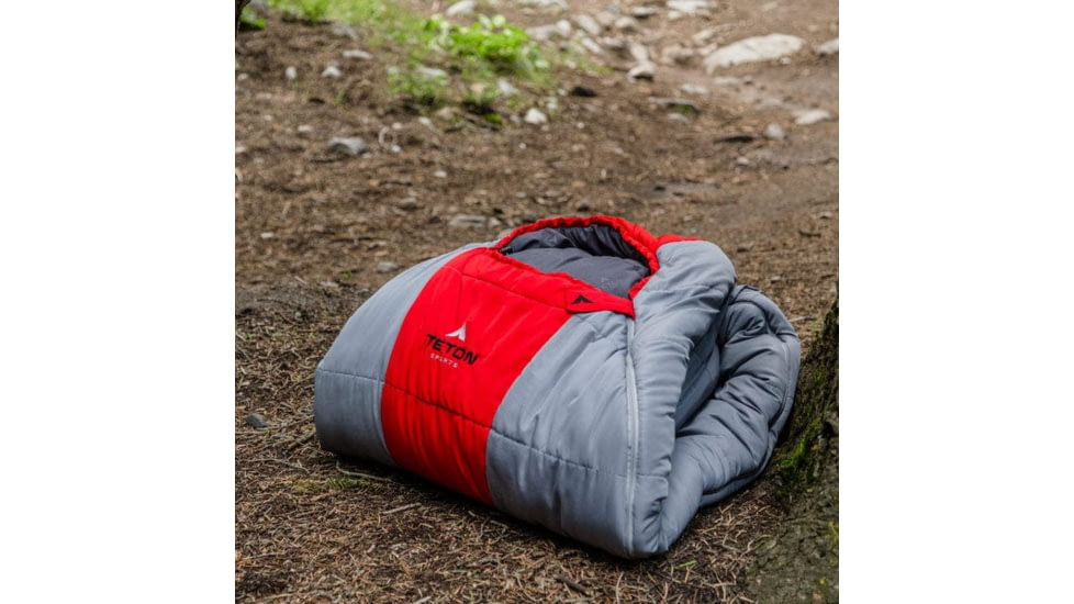 TETON Sports Tracker 5 F Mummy Sleeping Bag, 75x30x20, Grey/Green, 1171G