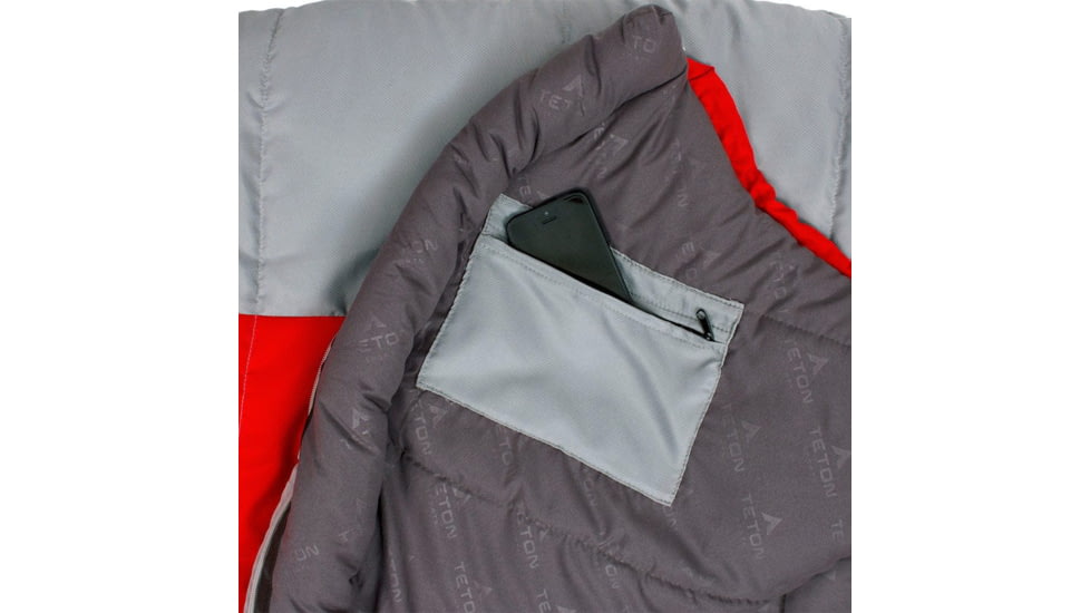 TETON Sports Tracker 5 F Mummy Sleeping Bag, 75x30x20, Grey/Green, 1171G