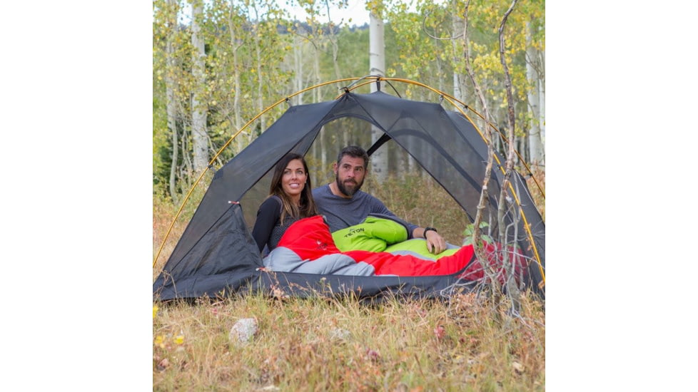 TETON Sports Tracker 5 F Mummy Sleeping Bag, 75x30x20, Grey/Green, 1171G