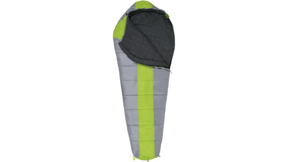 TETON Sports Tracker 5 F Mummy Sleeping Bag, 75x30x20, Grey/Green, 1171G