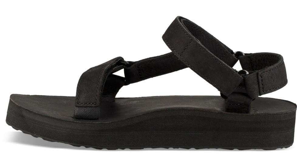 Teva Midforuniversal Leather Shoes - Womens, Black, 6, 1102435-BLK-06