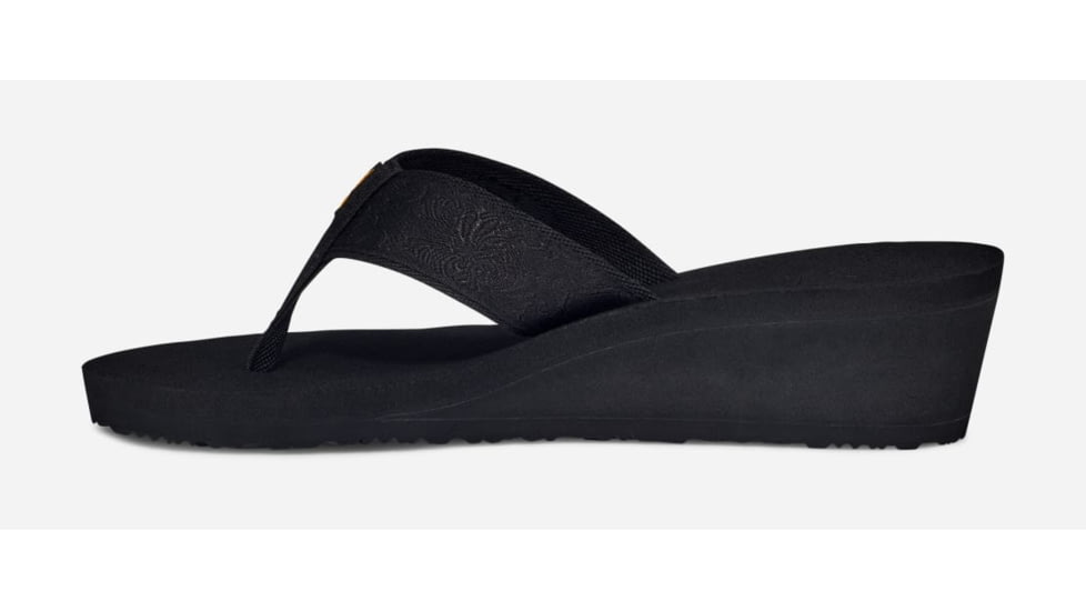 Teva Mush Mandalyn Wedge 2 Sandals - Womens, Motif Black Out, 12, 1000093-MOBO-12