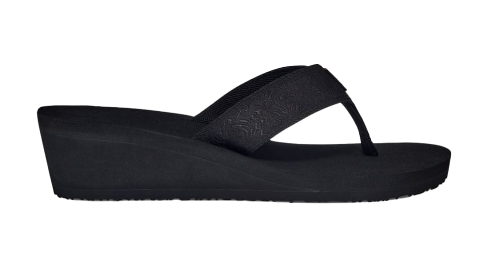 Teva Mush Mandalyn Wedge 2 Sandals - Womens, Motif Black Out, 12, 1000093-MOBO-12