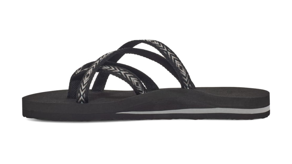 Teva Olowahu Flip Flops - Womens, Himalaya Black, 5, 6840-HBLCK-05