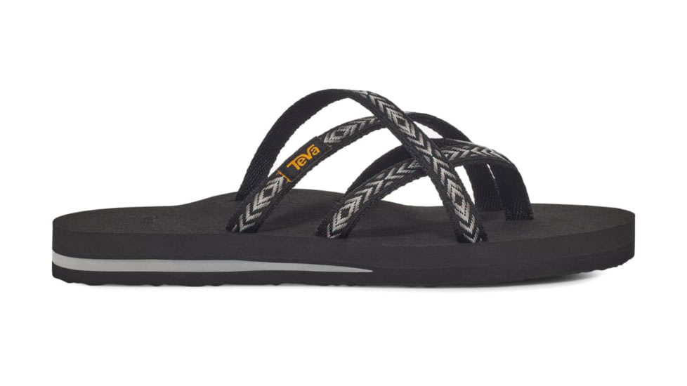 Teva Olowahu Flip Flops - Womens, Himalaya Black, 5, 6840-HBLCK-05