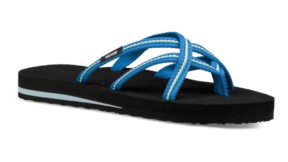 Teva Olowahu Flip Flops - Womens, Lindi Blue, 6 US, 6840-LNDB-06