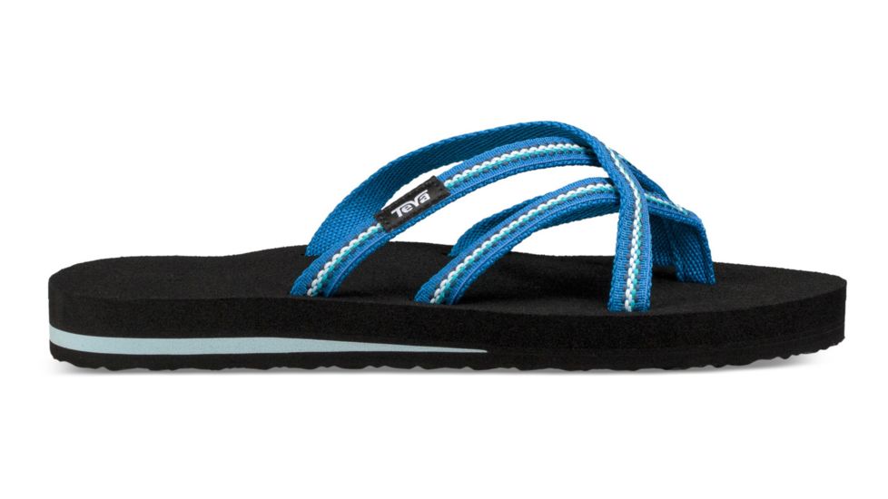 Teva Olowahu Flip Flops - Womens, Lindi Blue, 6 US, 6840-LNDB-06