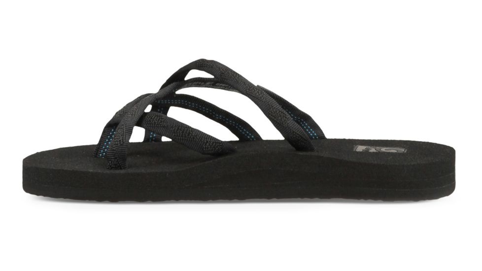 Teva Olowahu Flip Flops - Womens, Mix B Black On Black, 7 US, 6840B-MBOB-07