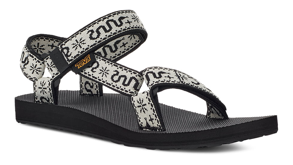 Teva Original Universal Sandal - Womens, Bandana White/Black, 11, 1003987-BWBLC-11
