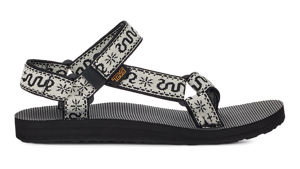 Teva Original Universal Sandal - Womens, Bandana White/Black, 11, 1003987-BWBLC-11