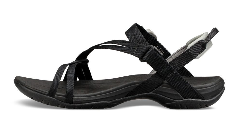 Teva Sirra Womens Sandals, Black, 5 US, 1019240-BLK-5