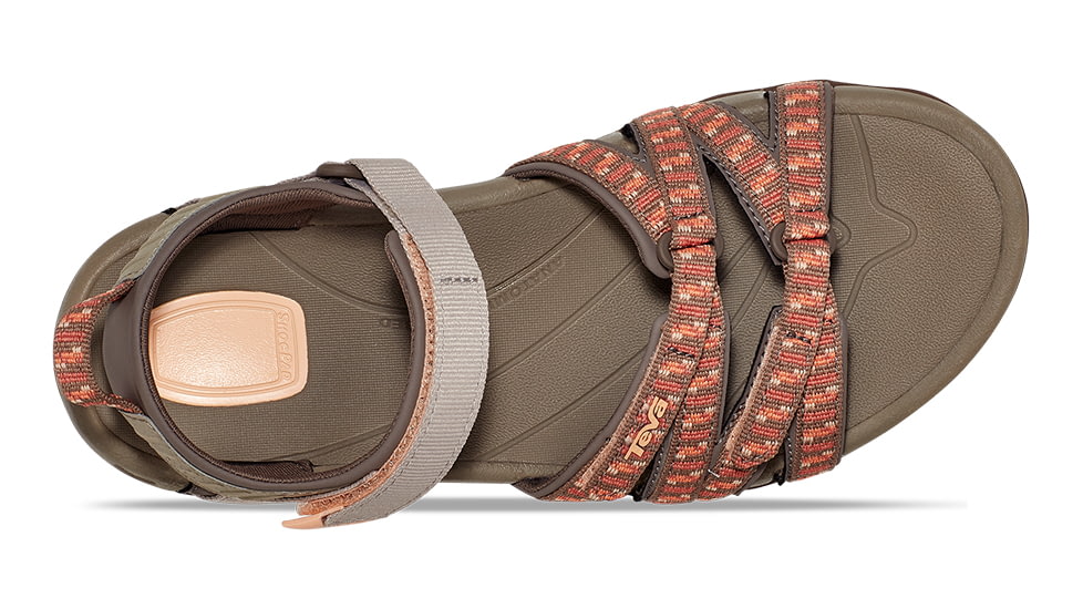 Teva Tirra Sandals - Womens, Stacks Tan/Orange, 12, 4266-STON-12