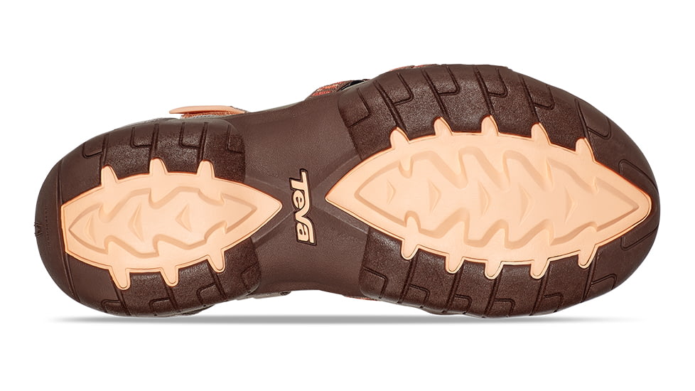 Teva Tirra Sandals - Womens, Stacks Tan/Orange, 12, 4266-STON-12