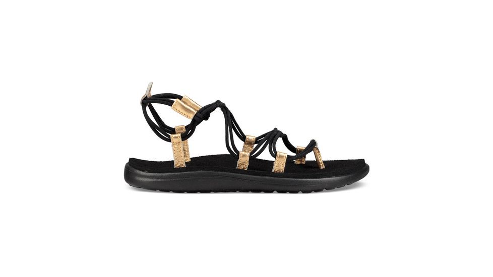 Teva Voya Infinity Metallic Sandal - Womens, Black / Gold, 9 US, 1097852-BKGD-09
