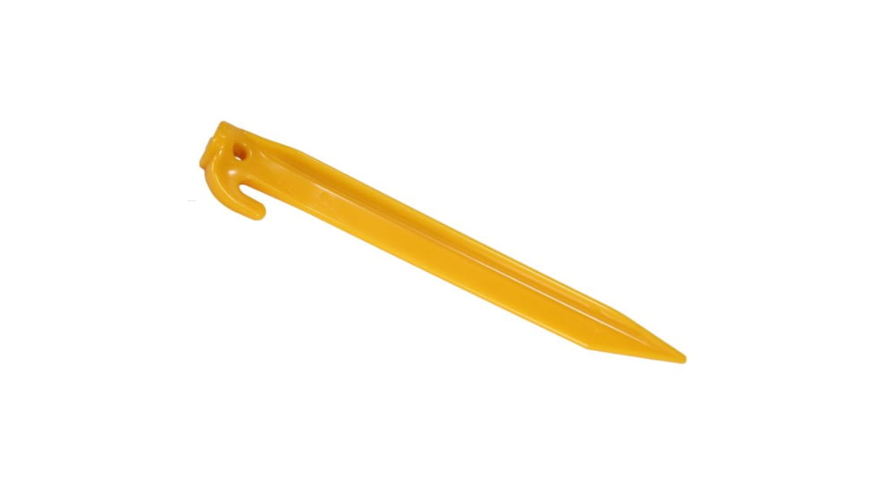 Texsport Plastic Tent Stake, 12in, Each, Yellow, 14982PDQ