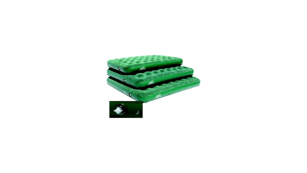 Texsport Air Bed, Queen 78&quot; Width x 60&quot; Length x 5000 mil Thickness, Forest Green 22210TEX
