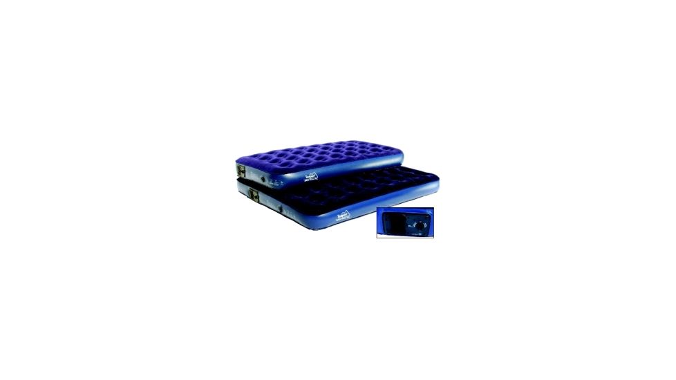 Texsport Air Bed, Twin 74&quot; Width x 39&quot; Length x 6000 mil Thickness, Navy Blue 22400TEX