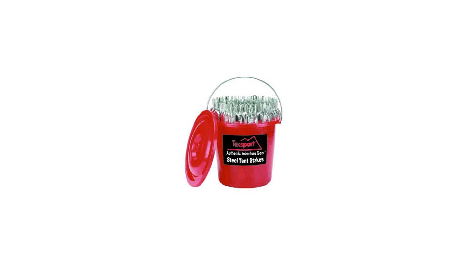 Texsport Tent Stake, Steel 9&quot; Bucket Packed 14186TEX