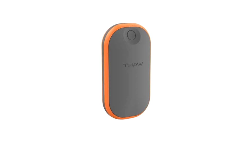THAW Rechargeable Hand Warmer, Small, Grey/Orange, THA-HND-0017