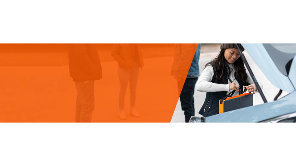 THAW Rechargeable Heated Seat Pad, Grey/Orange, THA-BOD-0015