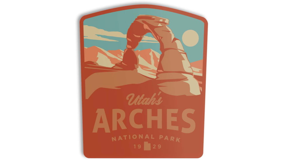 The Landmark Project Arches National Park Stickers, arches-nat-park-sticker