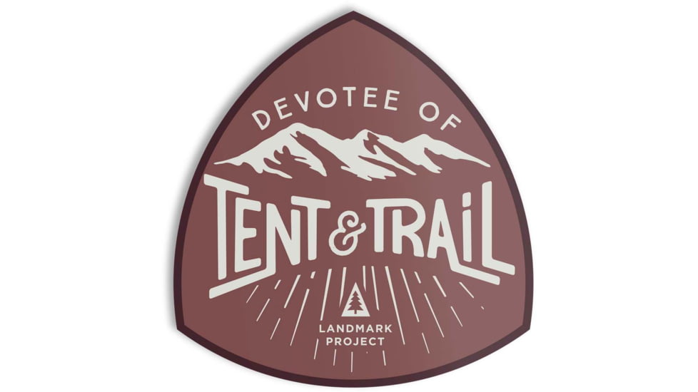 The Landmark Project Devotee of Tent &amp; Trail Stickers, devoteeoftenttrailsticker