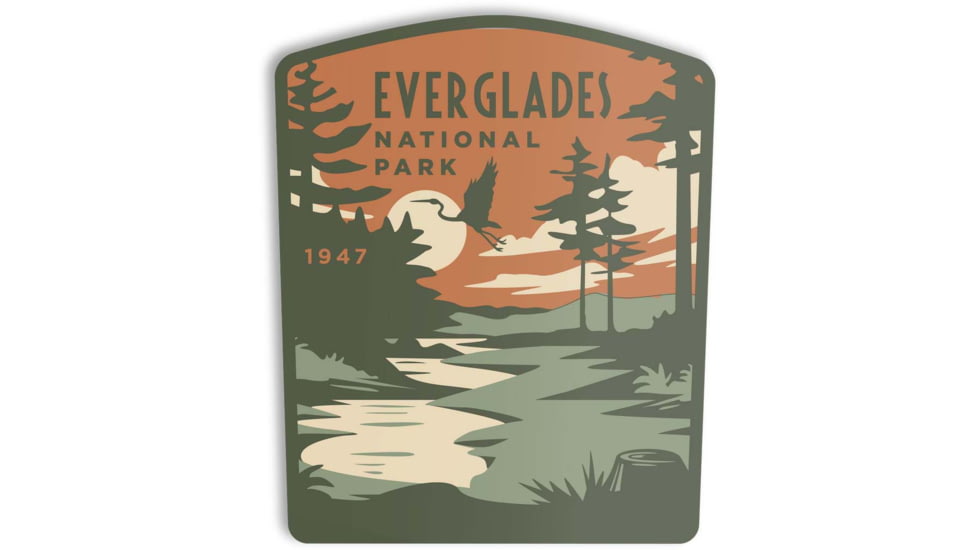 The Landmark Project Everglades National Park Stickers, evergladesnatparksticker