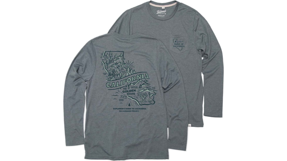 The Landmark Project Explore California Pocket Tee, Long Sleeve, explore-california-ls-tee