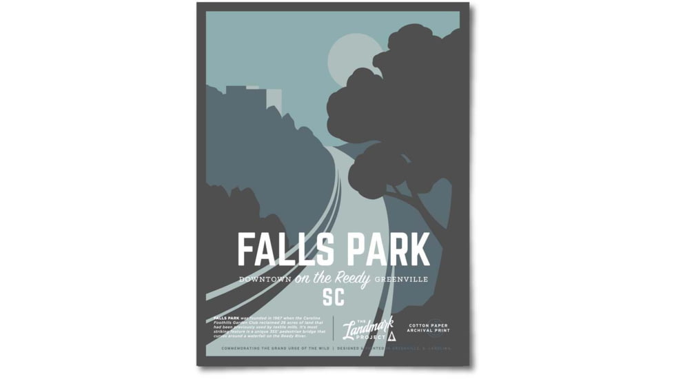 The Landmark Project Falls Park Posters, falls-park-post