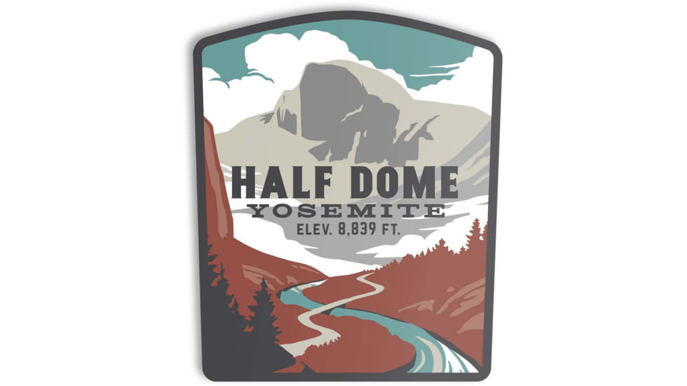 The Landmark Project Half Dome Stickers, half-dome-sticker