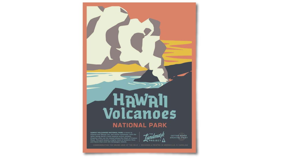 The Landmark Project Hawaii Volcanoes National Park Posters, hawaii-volcanoes-poster