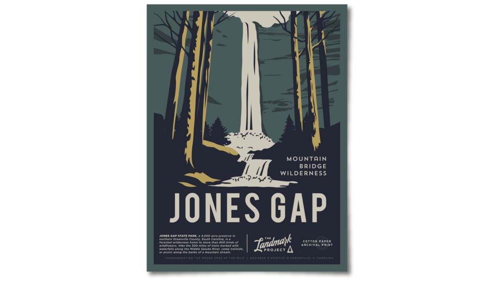 The Landmark Project Jones Gap State Park Posters, jones-gap-state-park-post