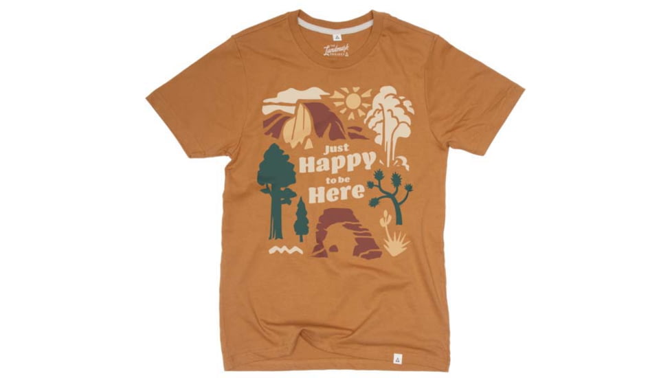 The Landmark Project Just Happy to Be Here Tee, Short Sleeve, justhappytobhereunisstee