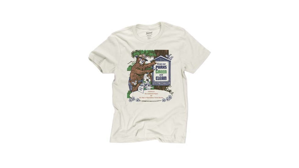 The Landmark Project Keep our Parks Green and Clean Tee, Short Sleeve, smokey-grn-and-cln