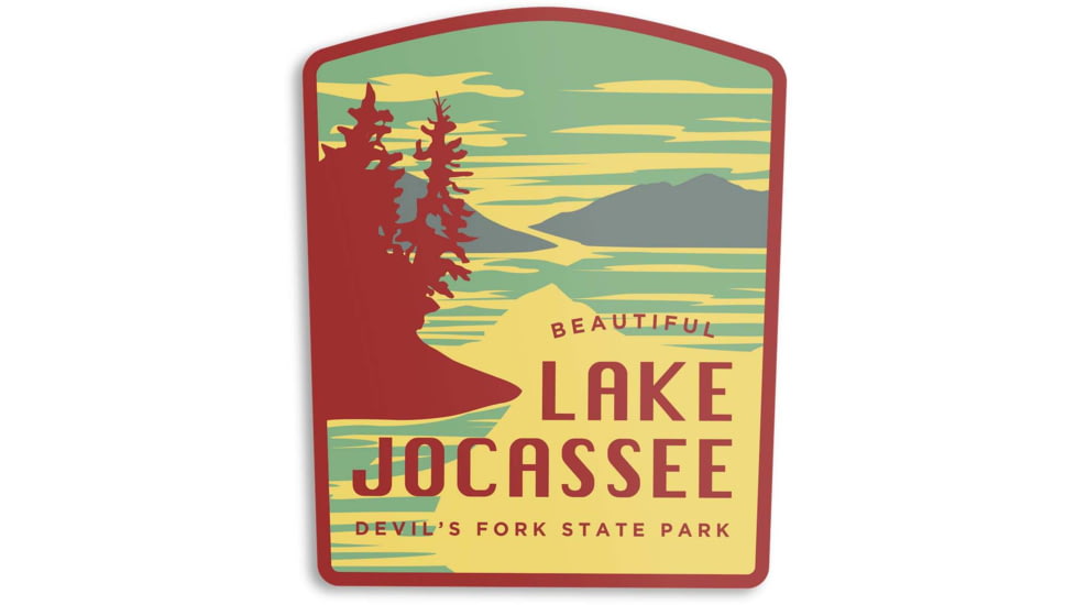 The Landmark Project Lake Jocassee Stickers, lake-jocassee-sticker