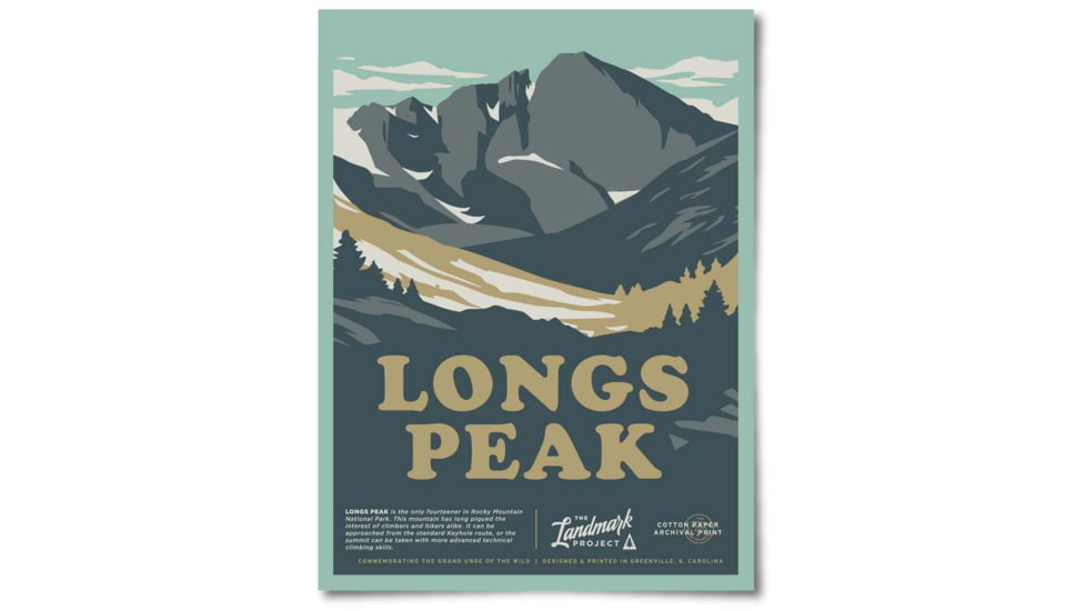 The Landmark Project Longs Peak Posters, longs-peak-poster