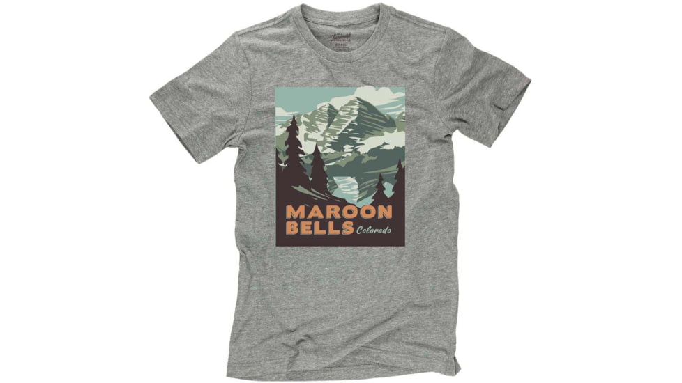 The Landmark Project Maroon Bells Tee, Short Sleeve, maroon-bells