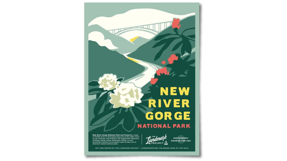 The Landmark Project New River Gorge National Park Posters, lassenvolcanicnatparkpost