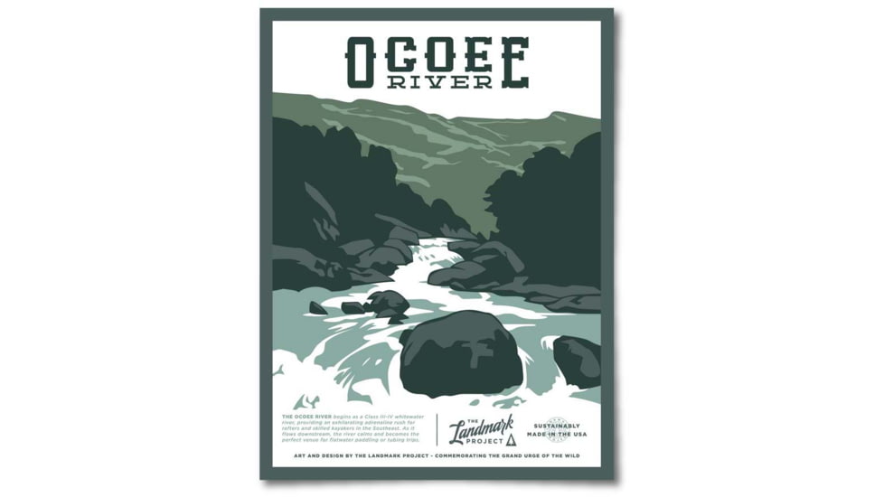 The Landmark Project Ocoee River Posters, ocoee-riv-poster