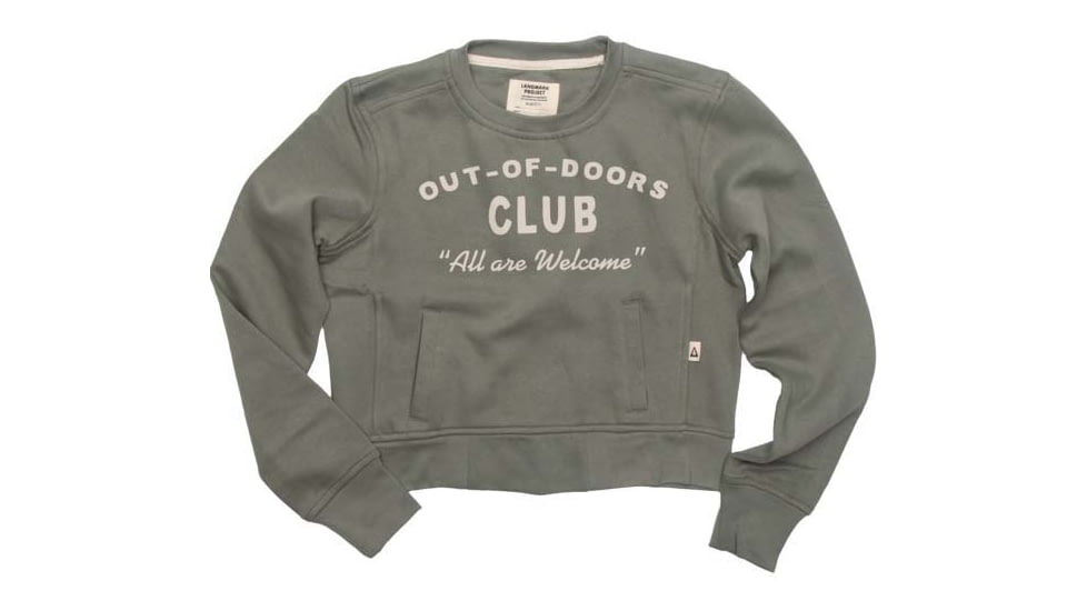 The Landmark Project Out-of-Doors Club Forestry Crop Sweatshirt - Womens, copy-of-forestry-unx-hd