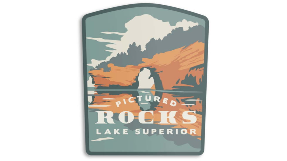 The Landmark Project Pictured Rocks Stickers, pictured-rocks-sticker