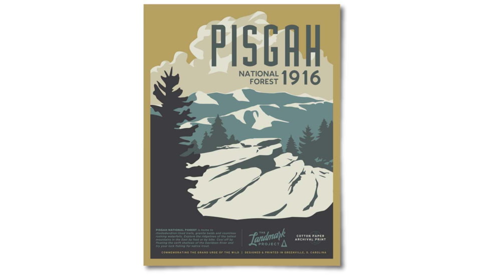 The Landmark Project Pisgah National Forest Posters, pisgah-national-frst-post
