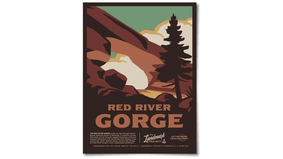 The Landmark Project Red River Gorge Posters, red-riv-gorge-poster