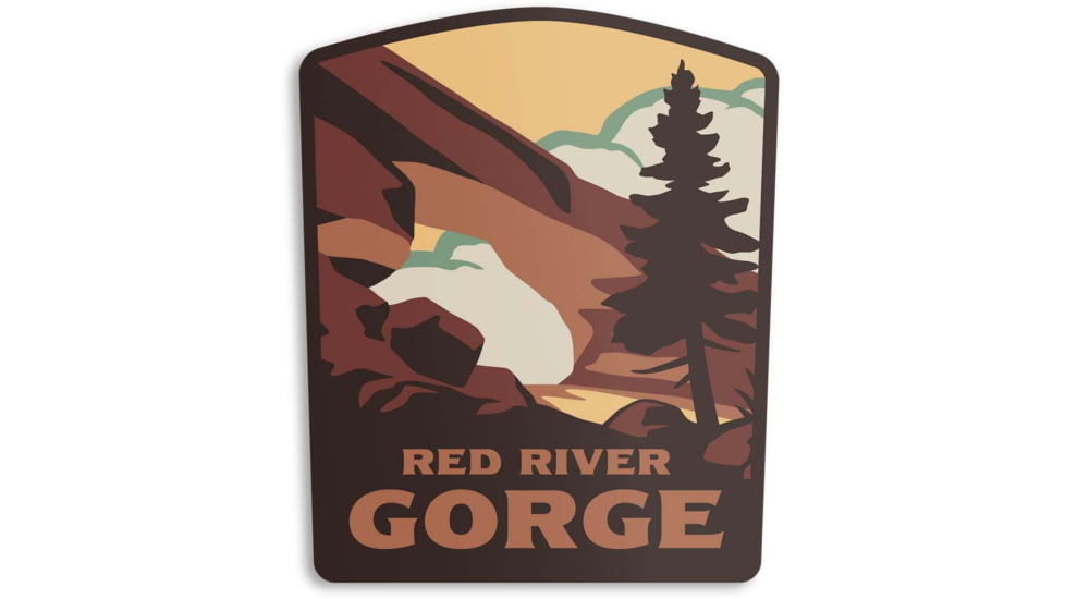 The Landmark Project Red River Gorge Stickers, red-riv-gorge-sticker