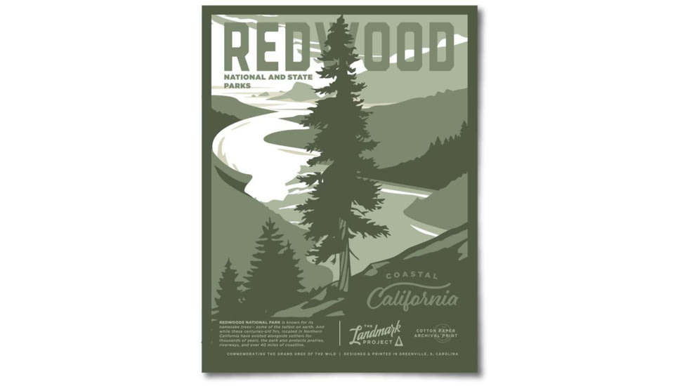 The Landmark Project Redwood National Park Posters, redwood-nat-park-post-1