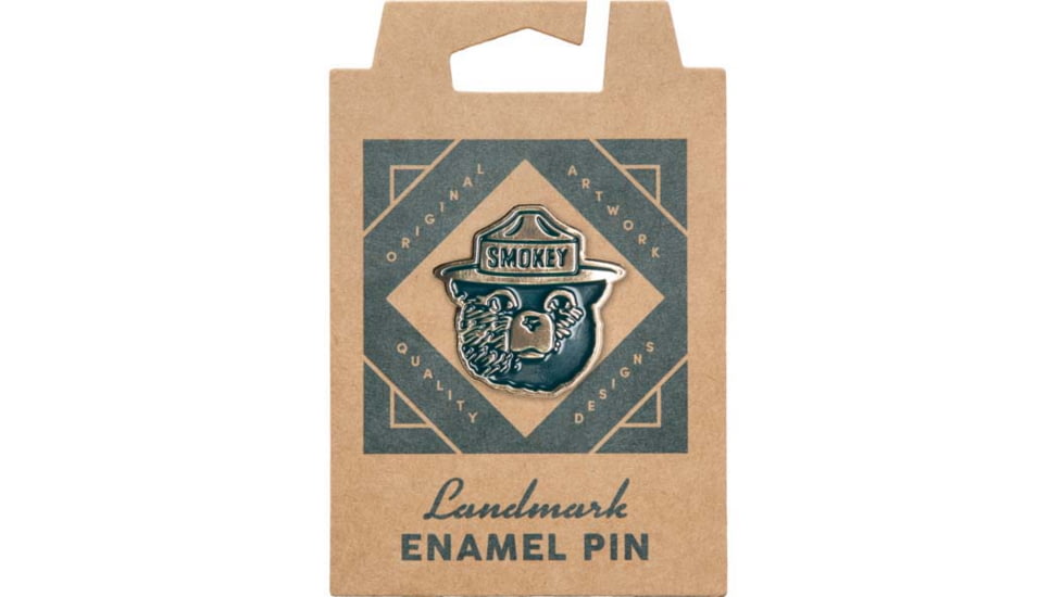 The Landmark Project Smokey Bear Enamel Pins, smokey-bear-pin