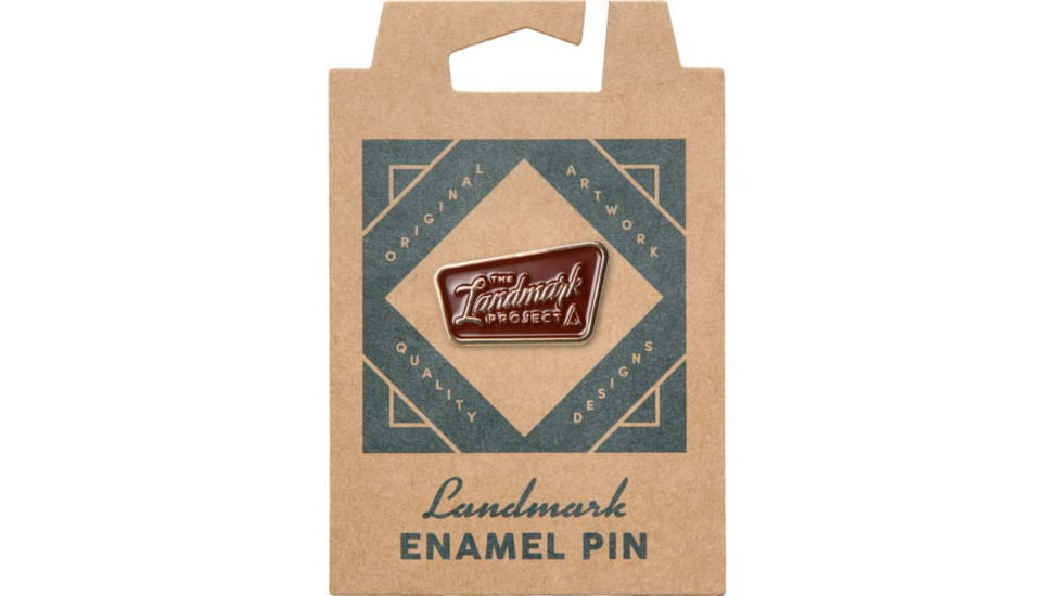 The Landmark Project Trail Sign Enamel Pins, trail-sign-pin