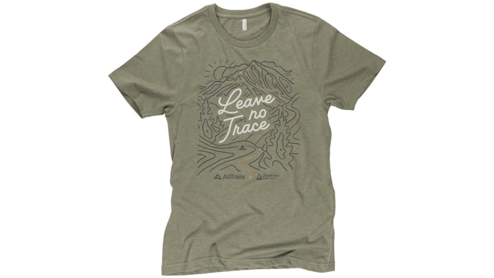 The Landmark Project x AllTrails - Leave No Trace Tee, Short Sleeve, alltrailsxtlpleaventtee